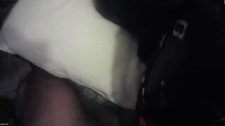 Laura hogtied and hooded with a lip open mouth gag has her throat fuck for 15 minutes (teaser only)