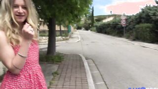 Amazingly Hot schoolgirl Sally finds a incredible sexy penis to screwed outdoor