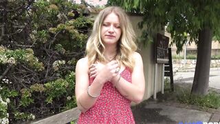 Amazingly Hot schoolgirl Sally finds a incredible sexy penis to screwed outdoor
