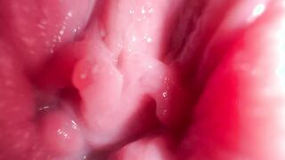 Extremely close up twat stretched and kinky talk