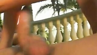 Young blonde gets toy slid into her tight pink cunt