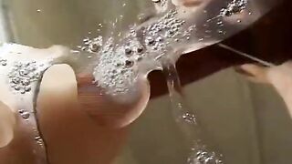 Three-Way sex with Hottie girlfriends enjoys huge penis