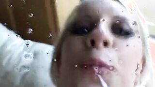 Three-Way sex with Hottie girlfriends enjoys huge penis