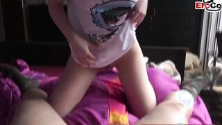german young amateur barely legal with pretty tits make pov rides