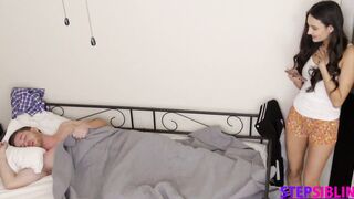 Stepsis Eliza Ibarra Says "Did my poor little stepbrother cum his shorts?!"