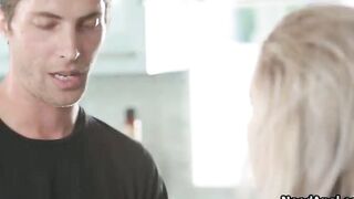 Fit blonde hot butt screwed