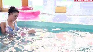 Relaxxxed - Inga Devil Ukrainian Dark Haired Hardcore Vagina Pounded inside the Pool - LETSDOEIT