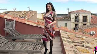 Beauty dark hair Marina having hardcore 3 way with a incredible sexy women and a rough dick