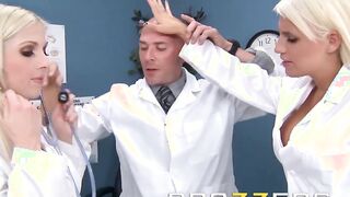 BRAZZERS - two Slutty Nurses, Christie Stevens & Jacky Joy Service Cock