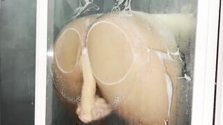Spying chick inside the shower part two
