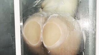 Spying chick inside the shower part two
