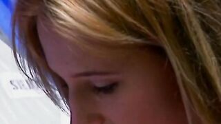 Aroused blonde schoolgirl wants to banged! everywhere