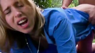 Aroused blonde schoolgirl wants to banged! everywhere
