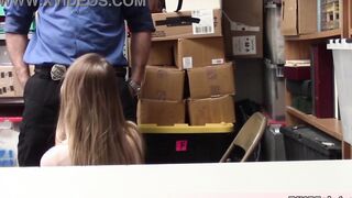 Big Titted russian eighteen shoplifter Nadya caught and the mall cop just cant got over how incredible sexy she is