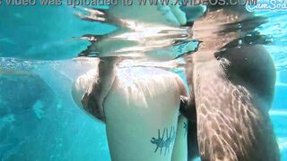hot Teenie Amateur Slammed By big black cock African Cock Underwater
