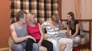 18videoz - Bj contest and cross-partner nailed Angela, Maria