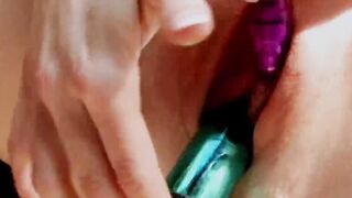 Jvy is a hot teens who loves to play alone with her vibrators