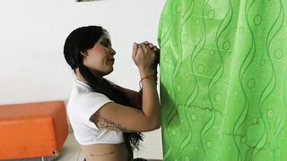 my favorite school girl blows my cock