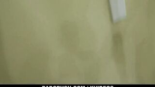 Dad Teaches step-daughter (Leia Rae) How To Do A Proper Hand Job -