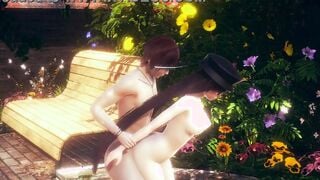 Genshin Impact Cartoon - Hu Tao Boobjob and anal with cummed uncensored - Japanese chinese Manga Hentai Movie Game Porn
