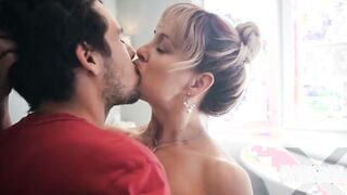 A great sex story between Beauty cougar and young step son