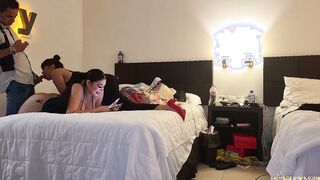 Yummy sleepover with my neighbor Giselle Montes and Yamileth Ramirez