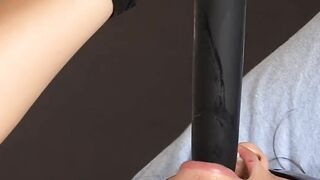 Married woman gets very lusty when she sees money and masturbates for all of you to