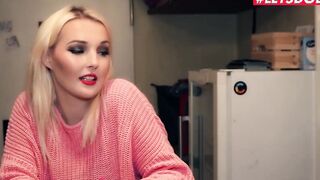 LETSDOEIT Czech Blondie Lovita Fate Takes Penis At The Restroom