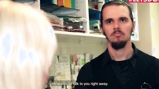 LETSDOEIT Czech Blondie Lovita Fate Takes Penis At The Restroom