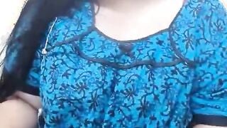 Desi punjab aunty talking filthy and showing her unshaved snatch to her customer