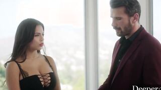 Deeper. Bunny's First three Way with Escort Autumn Falls