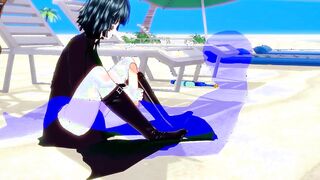 1 Punch Man Anime - Fubuki Hand Job and screwed - Japanese eastern Manga Cartoon Clip Game Porn