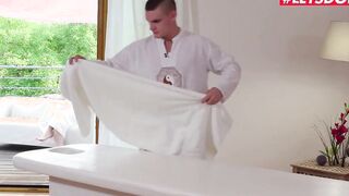 Relaxxxed - Kate Sky Ukrainian 19 Year Mature Sensual Twat Screwed with Muscular Masseur