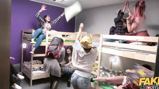 Fake Hostel - Wild sex for fit Mauritius women with skinny booty and tight soak cunt - with Bombshell vagina eating, dick sucking off, missionary, rides penis, doggy style and multiple orgasms