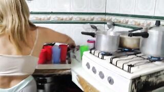 one part my step daughter fucks me inside the kitchen she is an professional