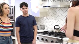 She is doing the dishes and I will banged! her from behind But what to do with stepmom