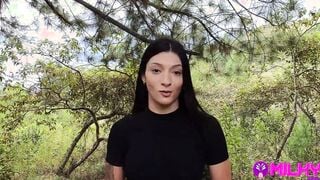 Offering cash to Beauty women inside the forest into exchange for sex - Salome Gil