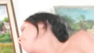 Dark Haired great starving teacher gets nailed inside the butt