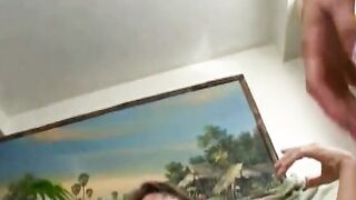 Porn camgirl gets her booty whipped on the gree couch