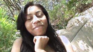 Sweet black blows and fucks dick for Hot cum