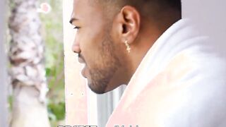 BBCPIE Huge Black Morning Wood Drips Multiple Creampies Into White Snatch