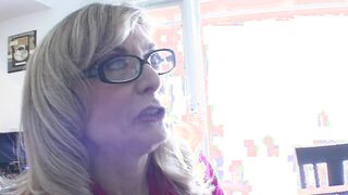 Ally Evans is seduced by Milf Nina Hartley licking her cunt