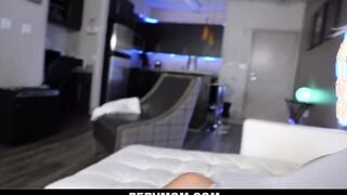 Lucky Stepson Fucks His Long Boobies Milf While Dad is Away