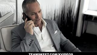 Stepdaddy Gets Girl Friend Experience From Beauty Teens