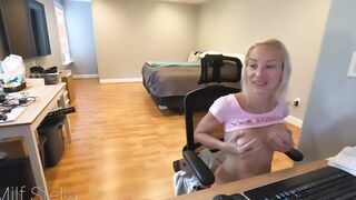 CAMMING E45 Morning Twat With cougar Stella