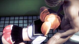 Anime Uncensored 3D - Ger Oral Sex and banged! into a outdoor restroom - Japanese chinese Manga Animated Tape Game Porn