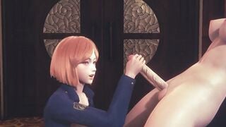 Jujutsu Kaisen Cartoon - Nobara Hand Job and sixty-nine with Futanari - Japanese chinese Manga Animated Clip Game Porn