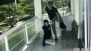 BUSTED! Anne Bonny Caught Fucking on Balcony by Police!