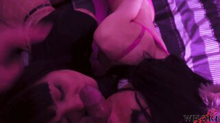 Booty Rim Job 18 Bimbos Love To Suck And Nailed Huge Penis Together At a Party -WHORNYFILMS.COM