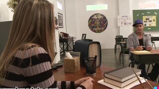 Devon Lee Lets A College Girl Plowed Her Inside The Classroom